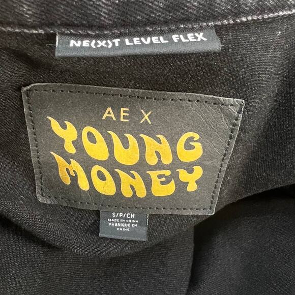 AE X Young Money Unisex Black Denim Jacket - Picture 12 of 15